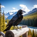 Noisy Raven Made With Generative AI illustration