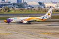 NokAir Boeing 737-800 airplane at Bangkok Don Mueang Airport in Thailand