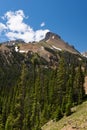 12,390 Foot 3,807 Meters Nokhu Crags and  the Never Summer Mountain Range, Colorado. Royalty Free Stock Photo