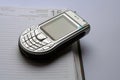 Nokia 6630 and the calendar Royalty Free Stock Photo