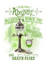 NOLA Collection Absinthe the Green Fairy Background