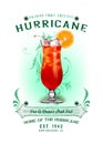 NOLA Collection Hurricane Cocktail Background