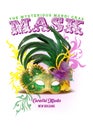 NOLA Collection Mardi Gras Mask Background Royalty Free Stock Photo