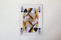 Old deck of playing cards, poker cards, gambling