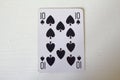 Old deck of playing cards, poker cards, gambling