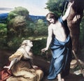 Noli me tangere, 1525. Painted by Corregio Royalty Free Stock Photo
