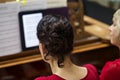 Nolwenn Collet and Olivia Paloyan - Piano par Deux playing tango on piano for dancers in Powerscourt centre, Argentine Tango at Cr