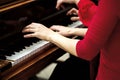 Nolwenn Collet and Olivia Paloyan - Piano par Deux playing tango on piano for dancers in Powerscourt centre, Argentine Tango at Cr