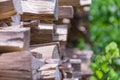Large firewood logs suitable for background images Royalty Free Stock Photo