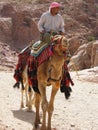 Nomad in the desert Royalty Free Stock Photo