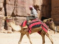 Nomad in the desert Royalty Free Stock Photo