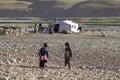 Nomad people in Ladakh, India Royalty Free Stock Photo