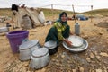 Nomadic people of Iran known as Qashqai nomads, near Shiraz, Iran