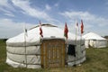 Nomadic tent, Bosztorpuszta, Hungary Royalty Free Stock Photo