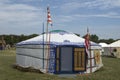 Nomadic tent, Bosztorpuszta, Hungary Royalty Free Stock Photo