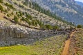 Nomads go to the plateau to graze their goats in Alacabel region of Akseki. Antalya-Turkey Royalty Free Stock Photo