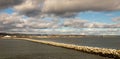 Nome, Alaska waterfront panorama Royalty Free Stock Photo