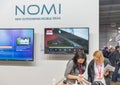 Nomi booth on Kiev Plug-in Ukraine 2017 Exhibition. Royalty Free Stock Photo