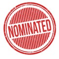 Nominated grunge rubber stamp Royalty Free Stock Photo