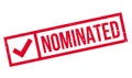 Nominated rubber stamp Royalty Free Stock Photo