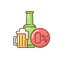 Non alcoholic beer RGB color icon