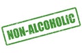 Non-alcoholic vector stamp Royalty Free Stock Photo