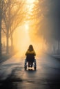 Non-Ambulatory young girl on a wheelchair. Inclusion, respect, equality, dignity and Empowerment. Royalty Free Stock Photo