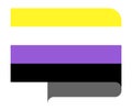 Non-binary gender pride flag