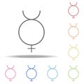 non binary transgender icon. Elements of web in multi colored icons. Simple icon for websites, web design, mobile app, info Royalty Free Stock Photo