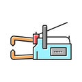 non-consumable electrode welding color icon vector illustration