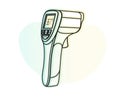 Non Contact Thermometer - Illustration