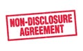 Non-Disclosure Agreement red stamp Royalty Free Stock Photo