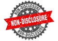 Non-disclosure stamp. non-disclosure grunge round sign.
