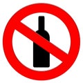 Non-drinking symbol illustration icon Royalty Free Stock Photo