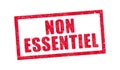 Non Essentiel ink stamp Royalty Free Stock Photo