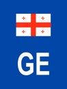 Licence Plate Country Code of Georgia