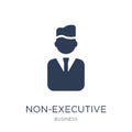 Non-executive director icon. Trendy flat vector Non-executive di