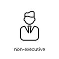 Non-executive director icon. Trendy modern flat linear vector No