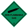 Non-Flammable Gas Symbol Sign ,Vector Illustration, Isolate On White Background Label .EPS10 Royalty Free Stock Photo