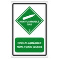 Non Flammable Non Toxic Gases Symbol Sign ,Vector Illustration, Isolate On White Background Label .EPS10 Royalty Free Stock Photo