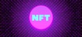 Non-fungible token NFT vector illustration Royalty Free Stock Photo