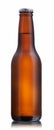 Non-glossy brown beer bottle