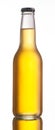 Non-glossy white beer bottle