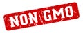 non gmo rectangular sign. non gmo stamp Royalty Free Stock Photo