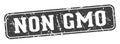 non gmo rectangular sign. non gmo stamp Royalty Free Stock Photo