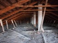 Non habitable attic under roof