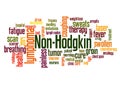 Non-Hodgkin lymphoma word cloud concept 2 Royalty Free Stock Photo