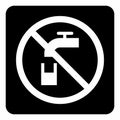 Non potable water icon