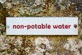 Non-potable water Royalty Free Stock Photo