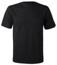 Non-print isolated black cotton t-shirt